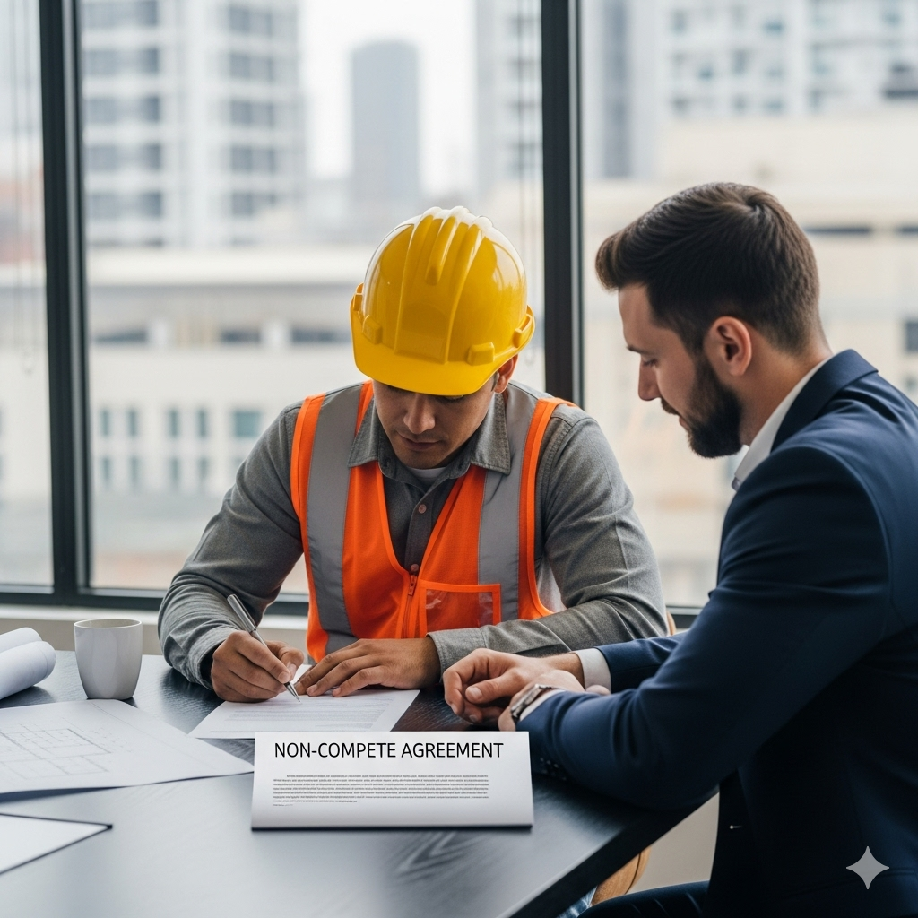noncompete agreement signed by construction worker