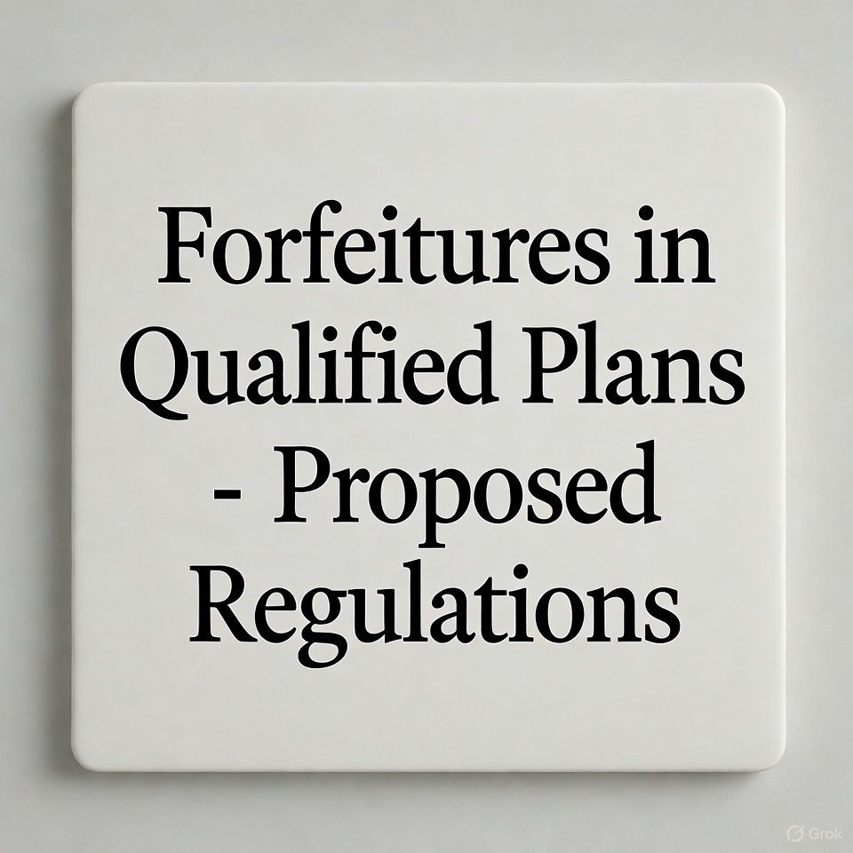 forfeitures in qualified plans proposed regulations